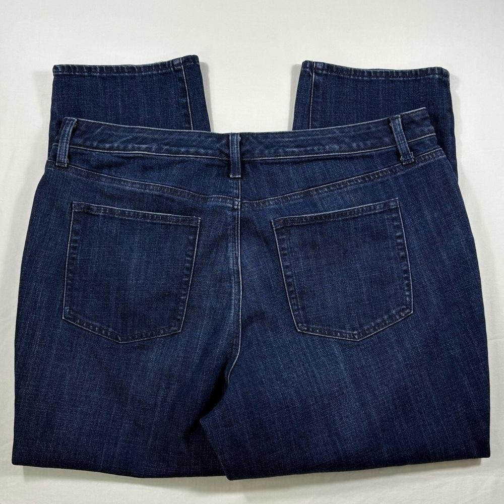 Talbots Dark Wash Flawless High Waisted Modern Ankle Straight Leg Jeans Size 18W - Picture 3 of 7